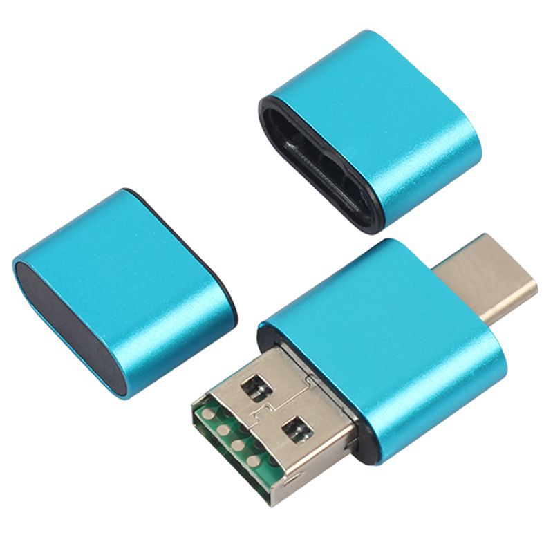 Đầu đọc thẻ nhớ USB loại C 3.0 OTG TF SD micro USB thông dụng trong 1 cho điện thoại/PC