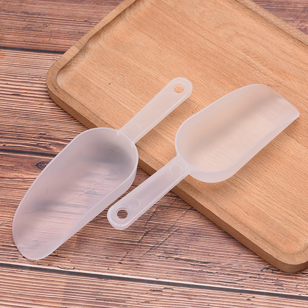 ELEGANT81 1/3 Pcs Measuring Scoops Protein Powder Ice Tray Shovel Ice Cream Rice Beans Sugar Kitchen Flour Candy Dessert Multifunctional for Party Dessert Buffet Weddings Clear Scoops