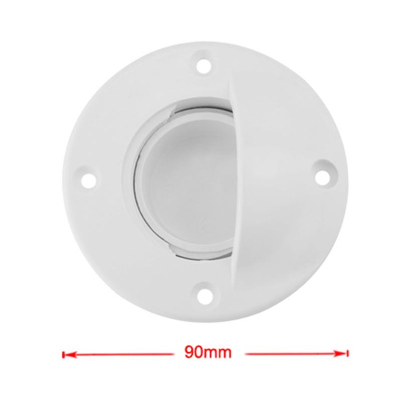 Đa năng Nylon trắng Thuyền biển Transom Sàn gắn ống thoát nước Van Scupper Van vít Nắp đậy Bung phụ kiện thay thế