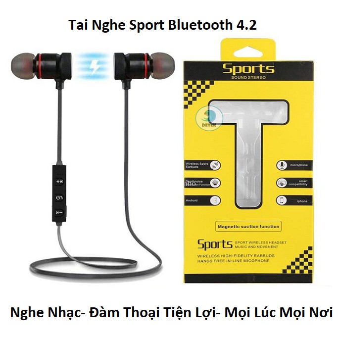 [ XẢ KHO THANH LÝ + HÀNG CHẤT LƯỢNG ] TAI NGHE BLUETOOTH S8 Sport Headset kết nối 4.2 ( Có Mic Đàm Thoại )