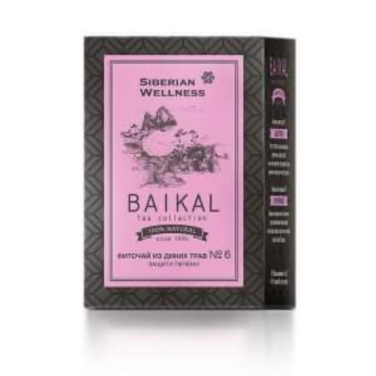 Trà thảo mộc Baikal tea collection Herbal tea №6 thanh nhiệt  tăng cường chức năng giải độc của gan