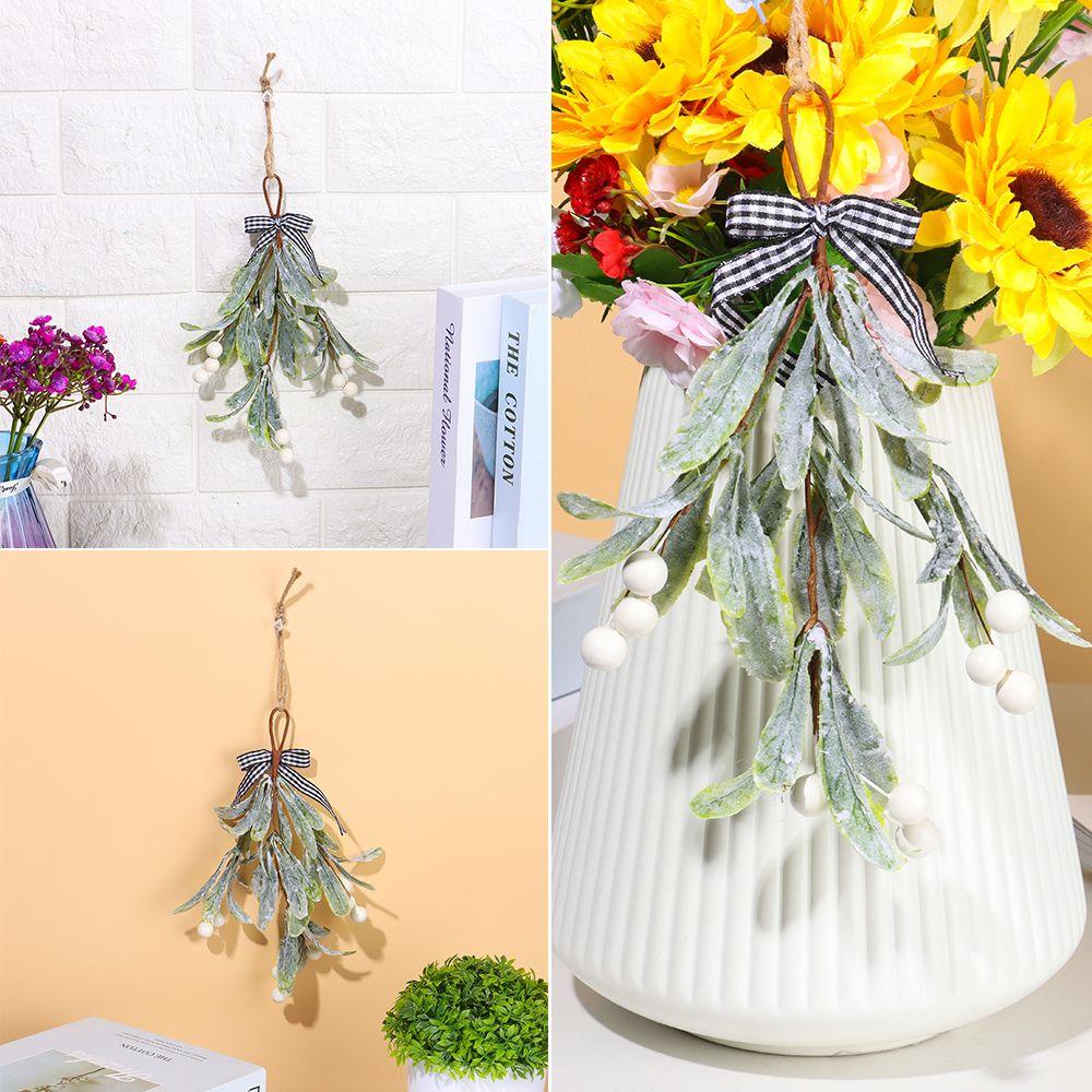 FOREVER Vòng Hoa Sương Mù Nhân Tạo Lấp Lánh Treo Tường Trang Trí Nhà Cửa Dịp Giáng Sinh