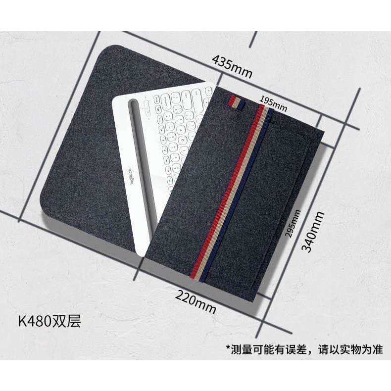 Túi đựng bảo vệ bàn phím máy tính Logitech K380 / K480