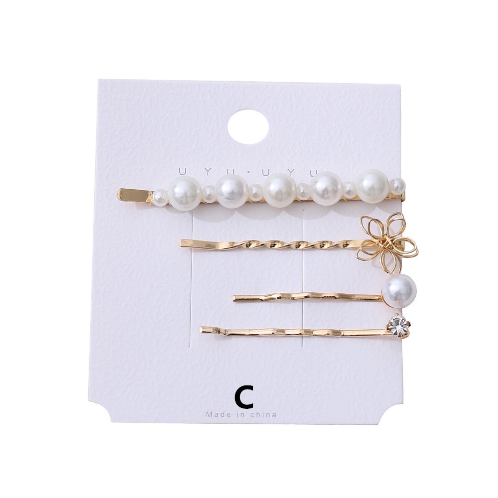 Set 4 KẹP TóC HìNh TráI Tim Đa DạNg Dễ Thương Cho Nữ