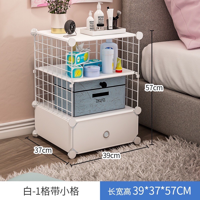 TỦ KỆ LƯỚI ĐẦU GIƯỜNG ĐA NĂNG SIÊU TIỆN ÍCH MÀU TRẮNG sâu 37cm