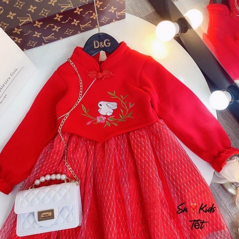 Váy Hanbok Hàn quốc dễ thương cho bé QATE552