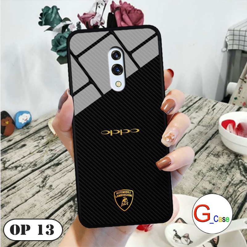 Ốp lưng Oppo K3/Realme X-lưng kính in logo hãng điện thoại