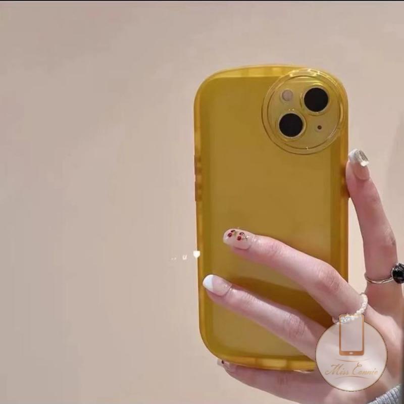 Ốp Điện Thoại Hình Oval Màu Trơn Bảo Vệ Camera Cho IPhone 6 6s 7 8 Plus 11 XR XS Max X SE 2020 11Pro Max 12 Pro Max 13 Pro Max