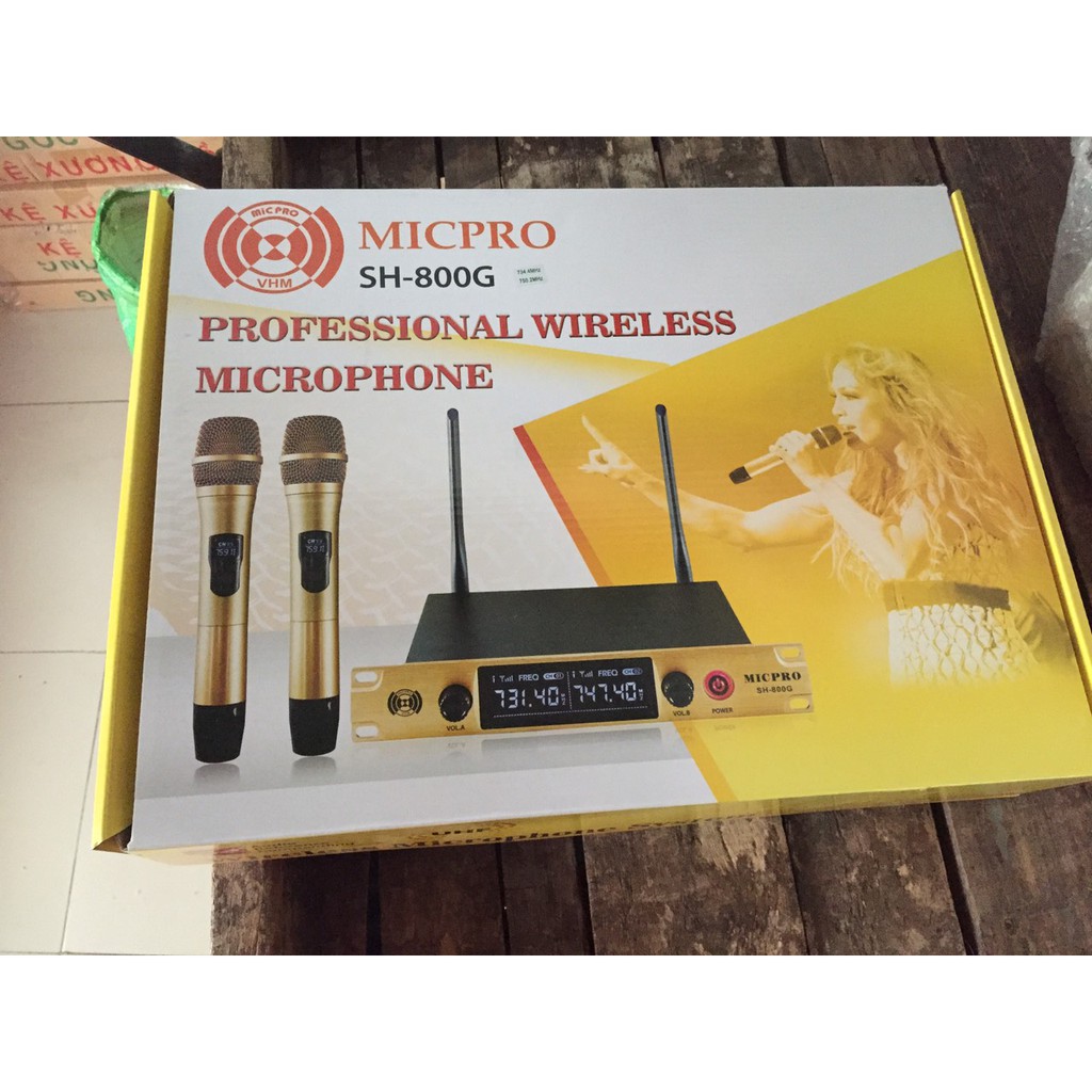 2 Micro không dây  miro  UR 368 nhôm nguyen khối