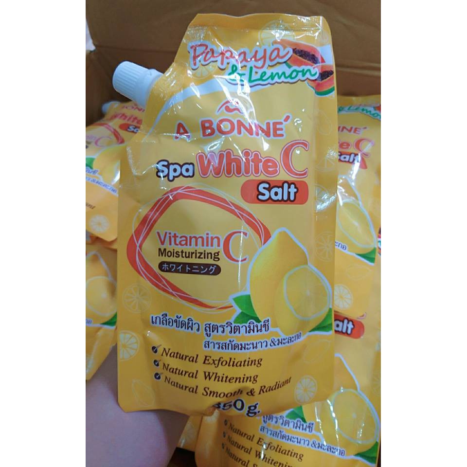 Muối tắm A Bonne Thái Lan có vòi 350g (sữa bò, yogurt trái cây, chanh) | BigBuy360 - bigbuy360.vn