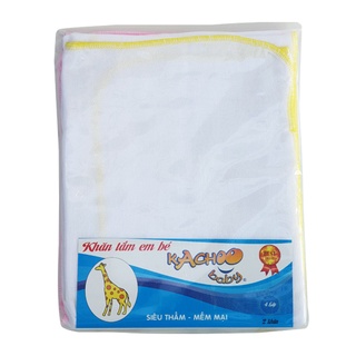 Bịch 2 cái Khăn tắm Kachoobaby vải xô/ vải gạc 3 lớp 70 x 80cm, , dùng để tắm, quấn bé, quàng cổ giữ ấm cho bé
