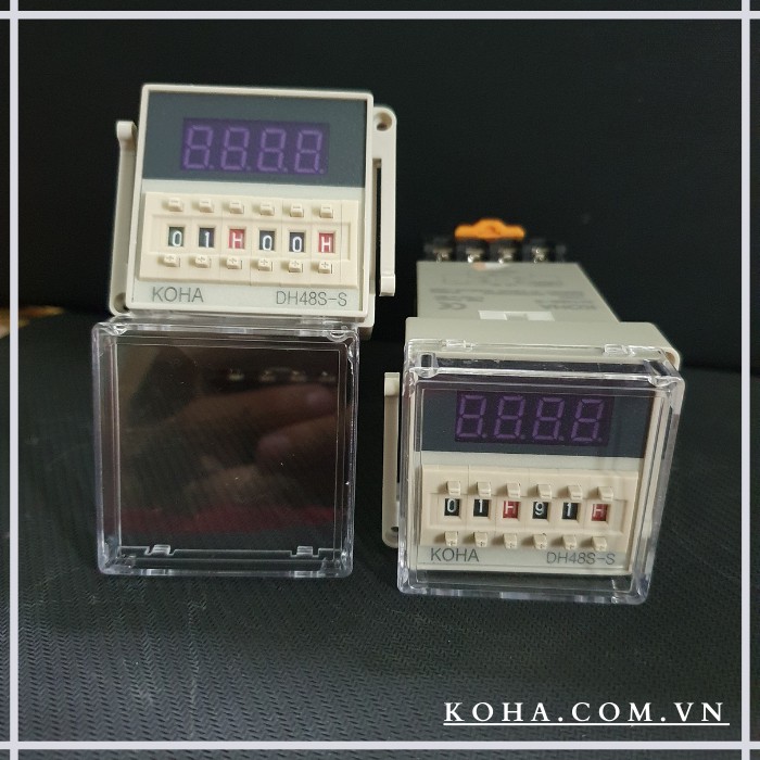 Bộ 3 sản phẩm timer KOHA DH48S-S  Loại timer đảo chiều 2 thiết bị luân phiên