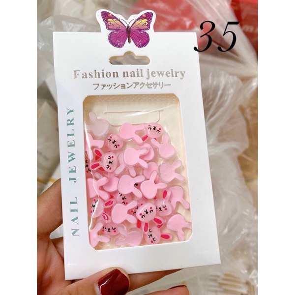 Set gói charm trang trí móng