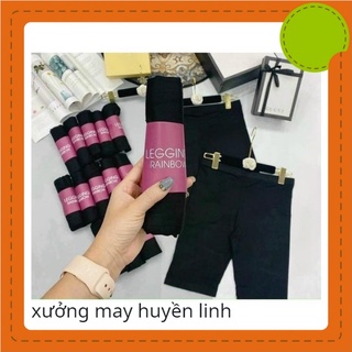 Quần legging ngố cuộn cao cấp vải cotton co dãn 4 chiều mặc siêu mát dành cho nữ