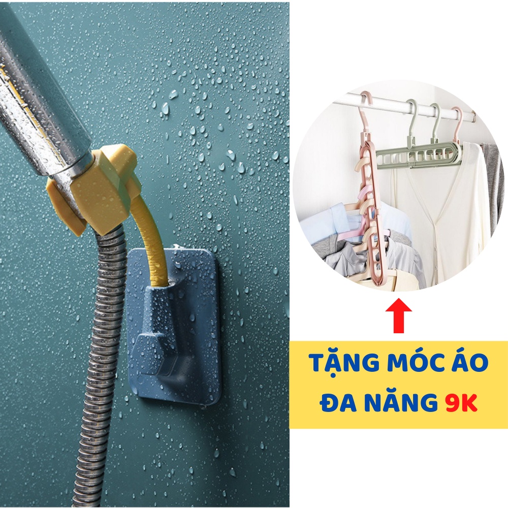 ⚡FREE SHIP⚡ Dụng Cụ Móc Treo Vòi Sen Tắm Nhựa Cứng ABS Dán Tường Bọc Nhựa Siêu Chắc  Với Mặt Keo Chịu Lực Tốt