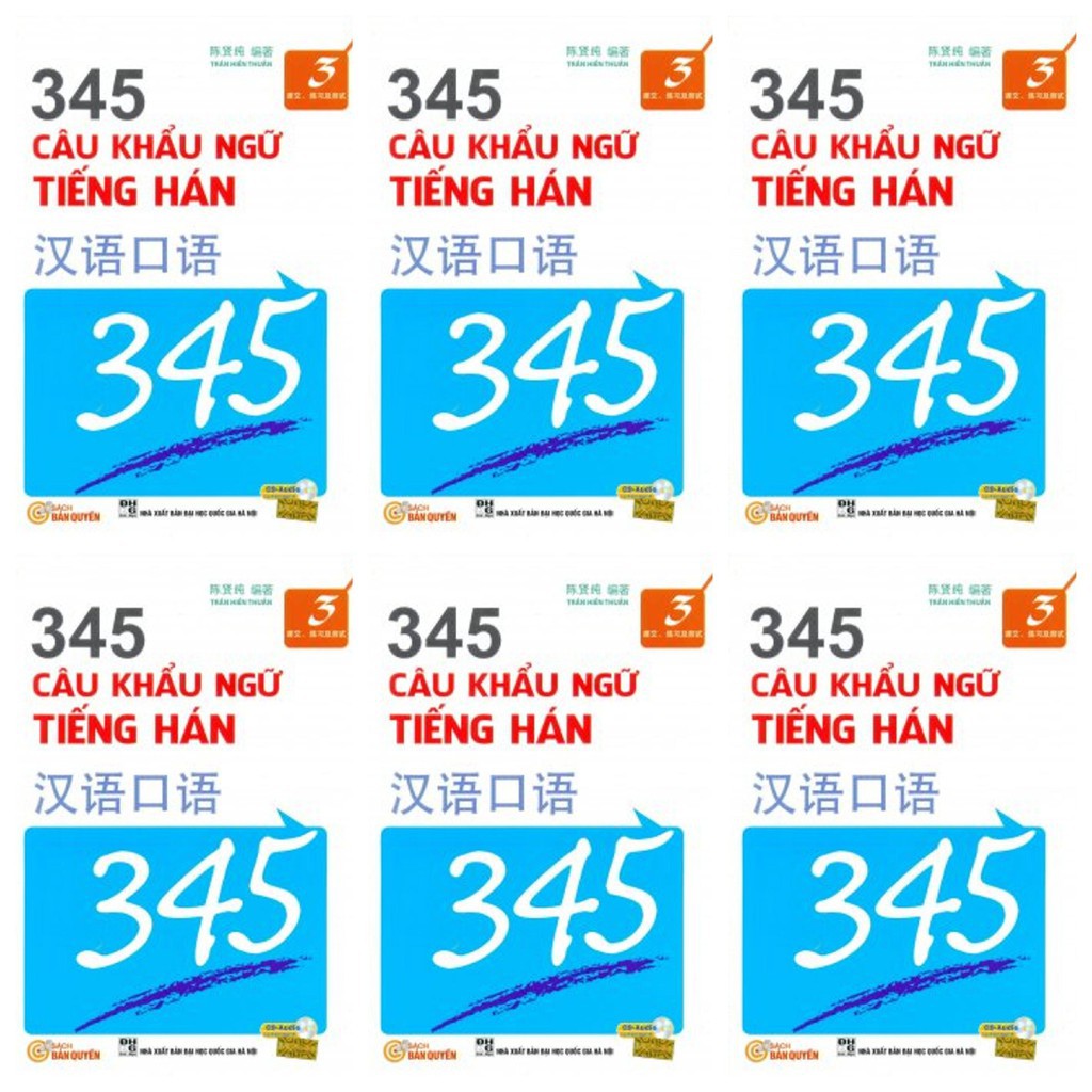 Sách - 345 Câu Khẩu Ngữ Tiếng Hán Tập 3 (Bản Dịch Tiếng Việt) - Kèm CD