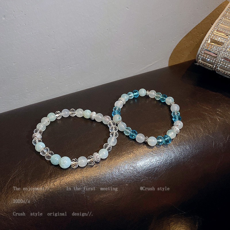 Vòng Tay Hai Lớp Đính Đá Pha Lê Tự Nhiên Thời Trang Phong Cách Dân Tộc | BigBuy360 - bigbuy360.vn