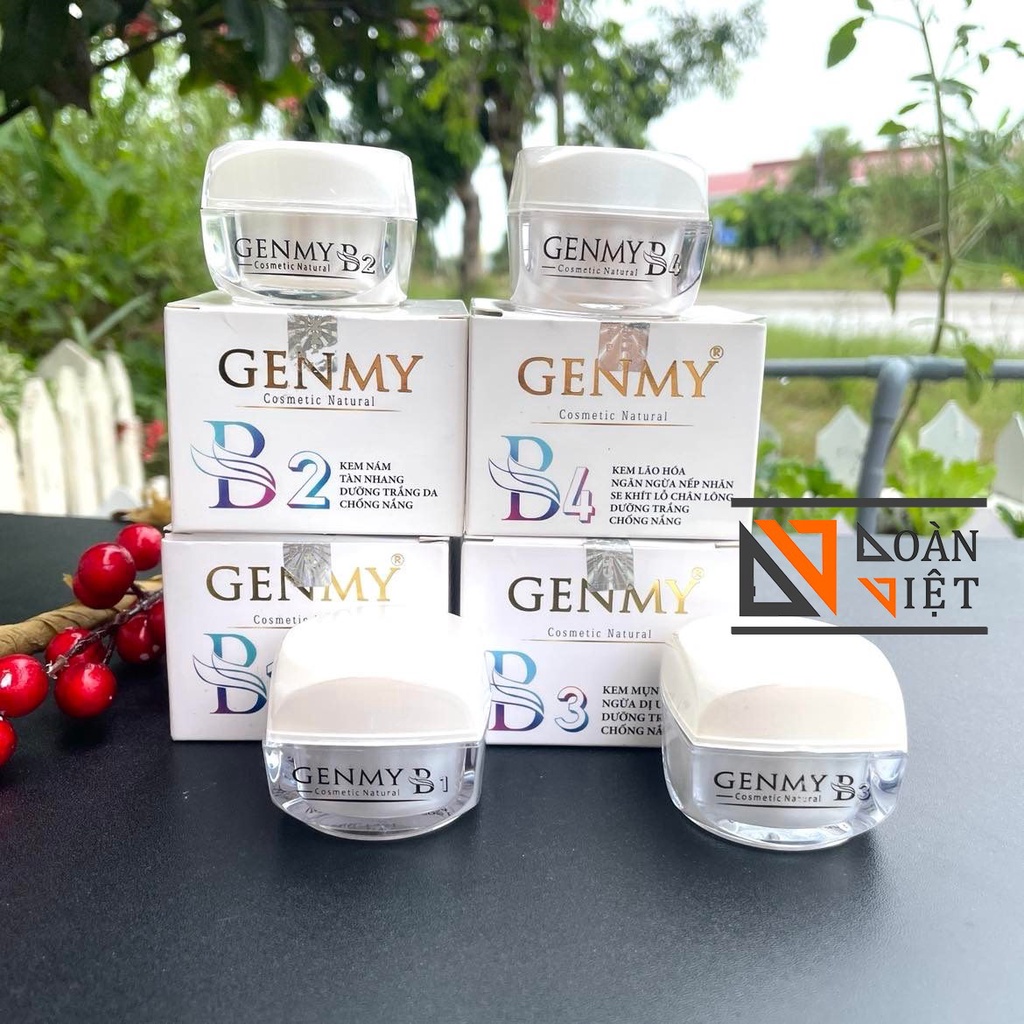 Kem GENMY B1,B2,B3,B4  trắng da, nám tàn nhang, ngừa lão hoá, thâm sạm, se khít lỗ chân lông.  HÀNG CÔNG TY