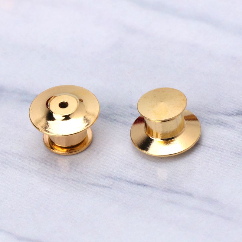 Set 10 Chốt Cài Bằng Kim Loại Màu Vàng / Bạc Thay Thế Cho Đồng Phục