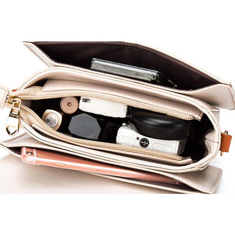 Túi đeo chéo IELGY hình vuông nhỏ bằng vải lanh cotton màu be ngọt ngào thời trang cao cấp dành cho nữ