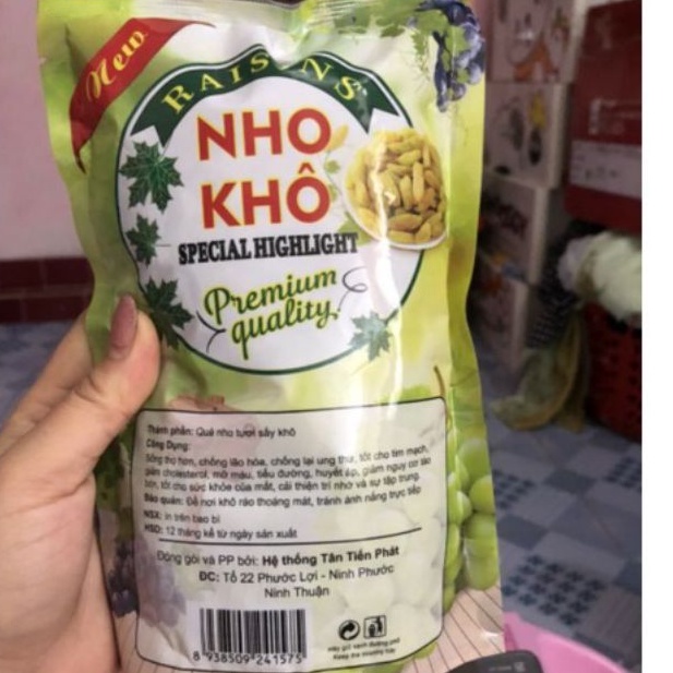 200g nho khô Ninh Thuận loại 1