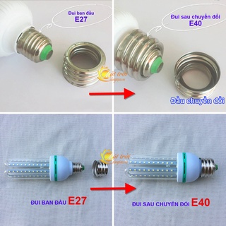 Đầu chuyển đổi đui xoáy E27-E40 V2