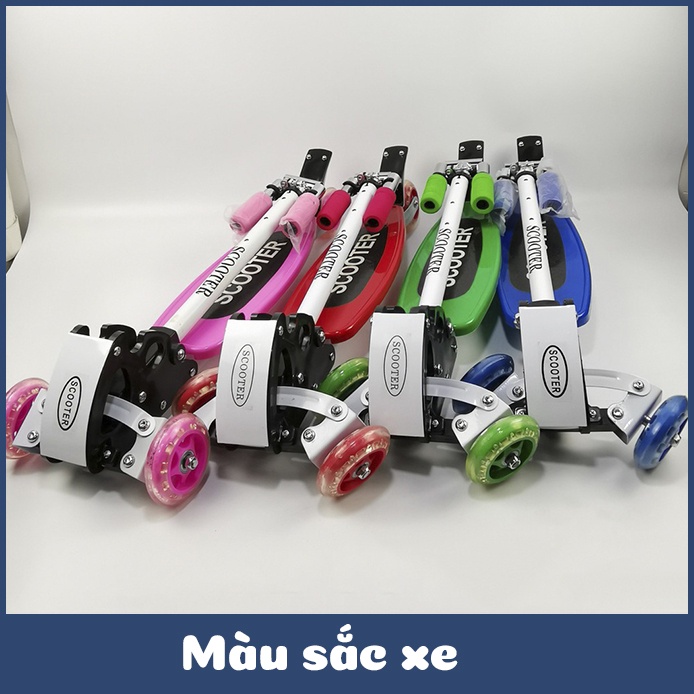 Xe trượt scooter 3 bánh cho bé chắc chắn,an toàn,tiện lợi BBT Global KM956A