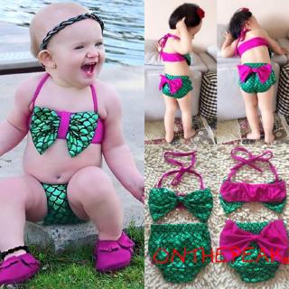 Bộ Bikini Nàng Tiên Cá Cho Bé Gái
