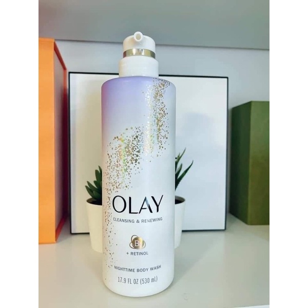 [Bill Mỹ] Sữa tắm OLAY B3 + Retinol - Nighttime Body Wash 530ml