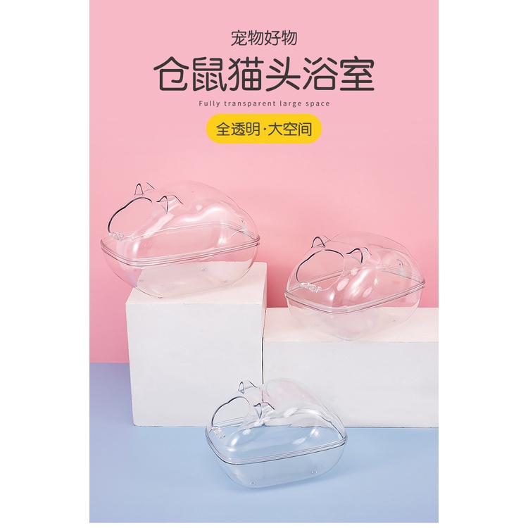 TỔNG HỢP các nhà ngủ, nhà tắm, wheel TRONG SUỐT cho hamster,sóc, nhím