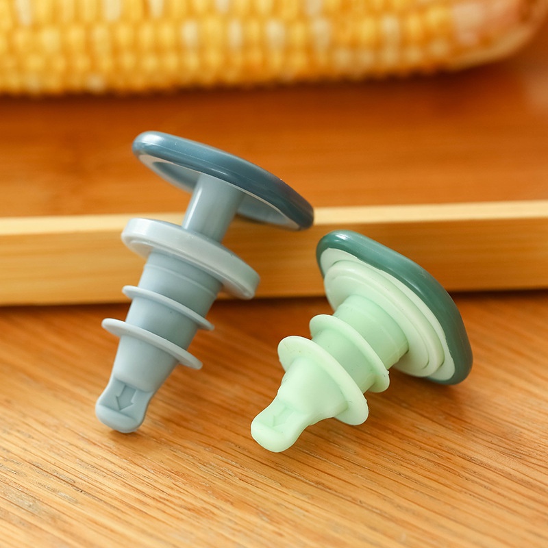 Set 2 Nắp Silicone Đậy Chai Rượu Vang Chống Bụi Tiện Dụng