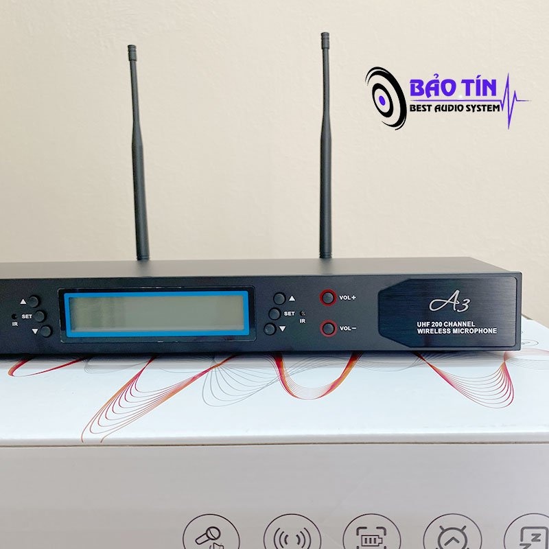 Mic không dây Sansui A3 tự động ngắt- Đẳng cấp thương hiệu Nhật Bản
