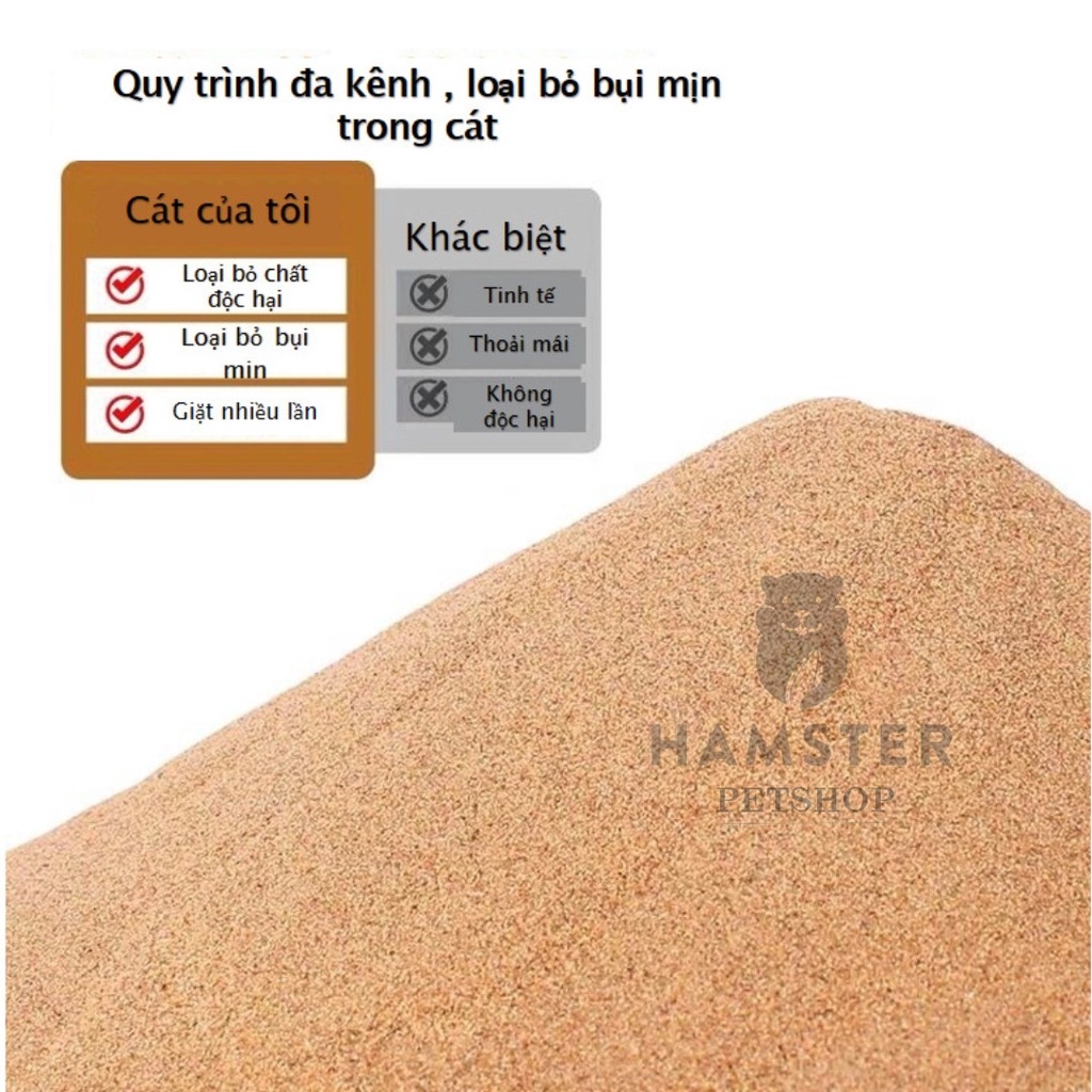 Cát Buddy Ấn  lót chuồng cho Hamster