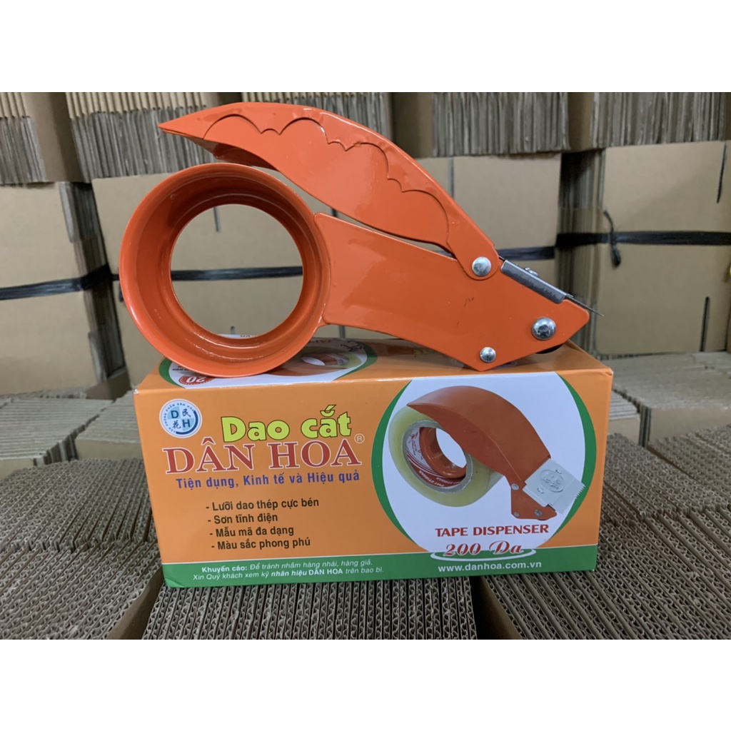 Dao Cắt Băng Dính Dân Hoa, Dao Cắt Lưỡi Thép Cực Bén Phù Hợp Với Loại Băng Dính Đủ 1kg Và Các Loại Băng Dính Lõi 7.5cm