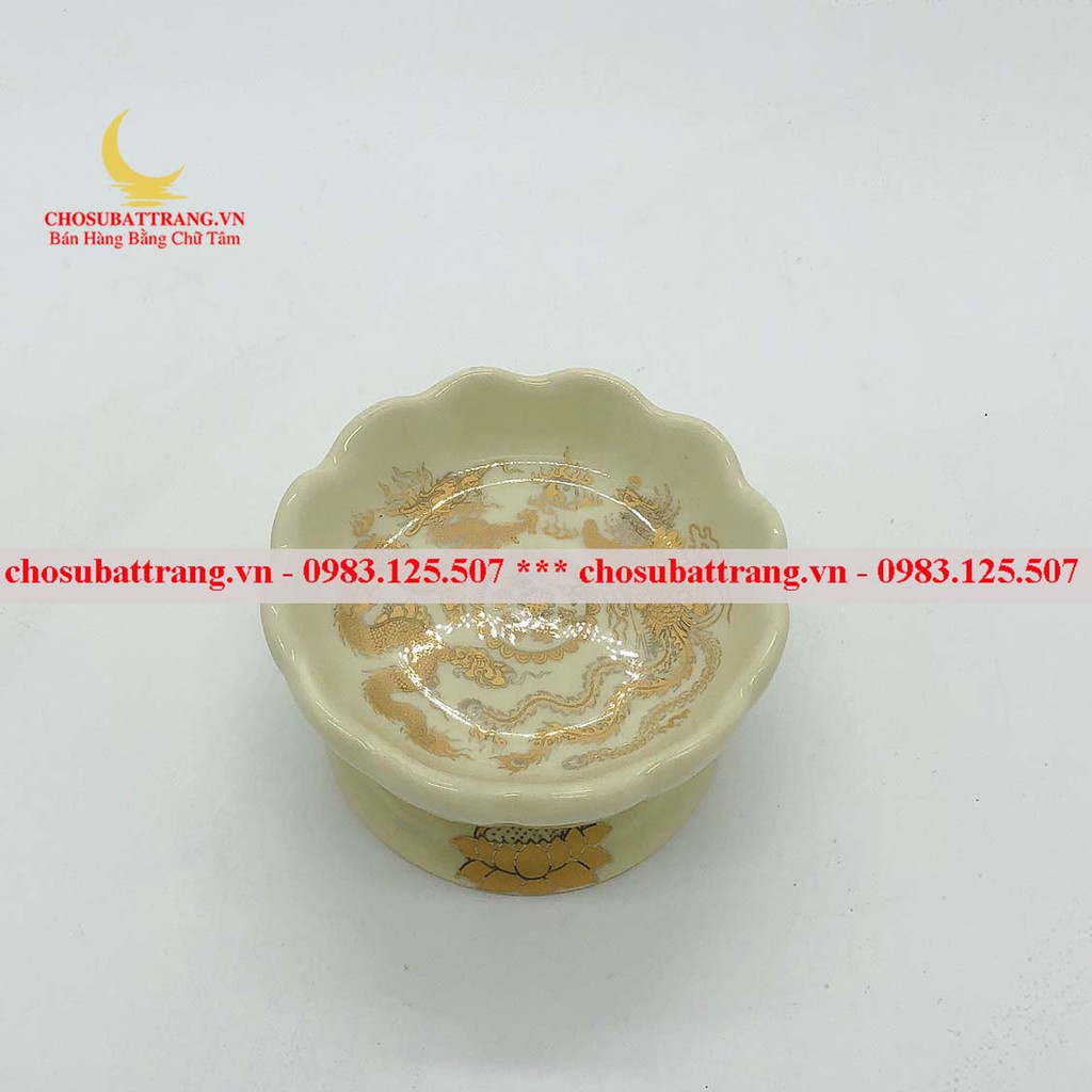Chân nến thờ vàng kim long phụng