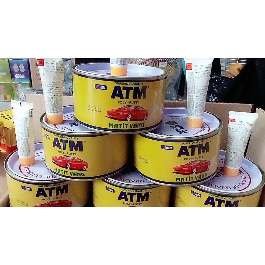 Bột trét matit vàng ATM trét đa năng lon 1.2 kg