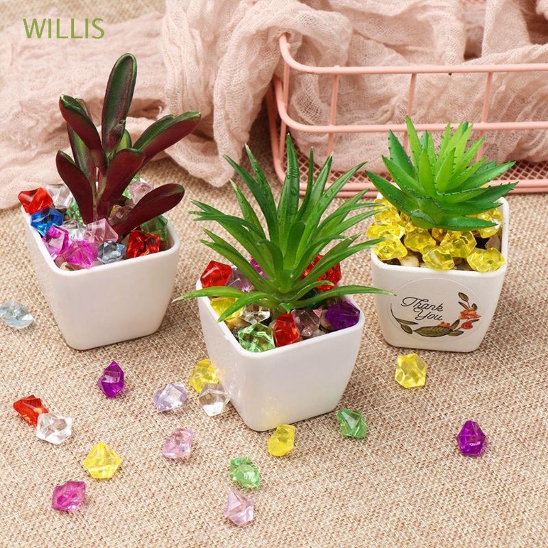 Combo 100 viên đá nhựa lớn trong suốt, hoặc 200 đá nhỏ,trang trí bể cá, tiểu cảnh, để lọ thủy tinh, phụ kiện chụp ảnh