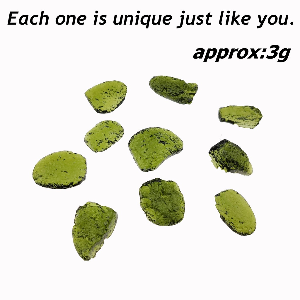 Jy1 moldavite đá pha lê phụ kiện thời trang quà tặng cho phụ nữ đàn ông tự làm đồ trang sức nghệ thuật đá không thường xuyên