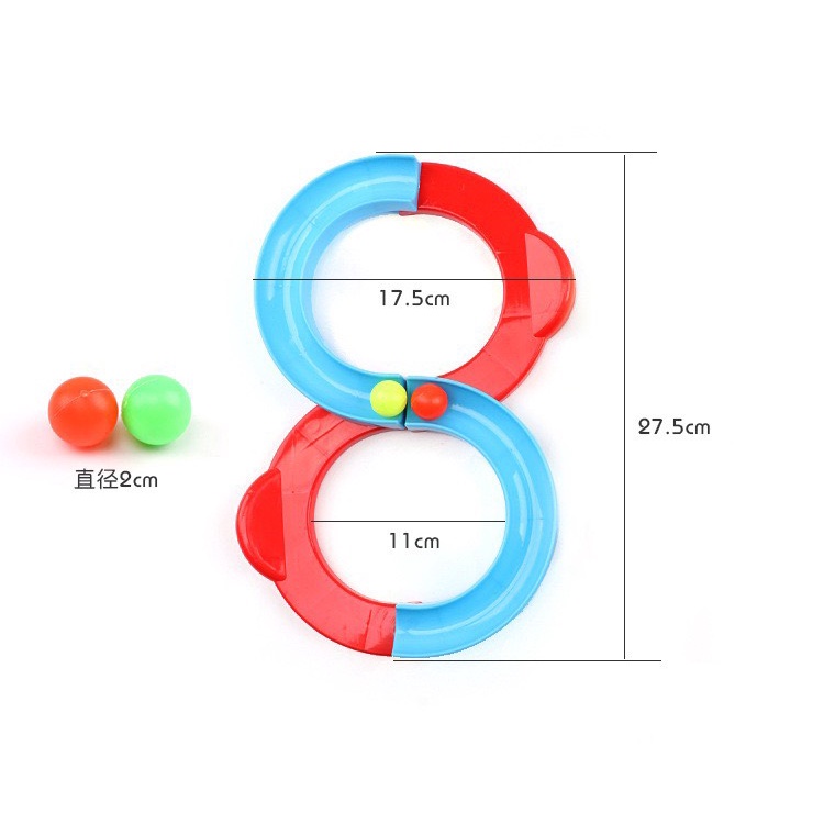 Đồ chơi rèn luyện tính tập trung - lăn bóng theo vòng số 8