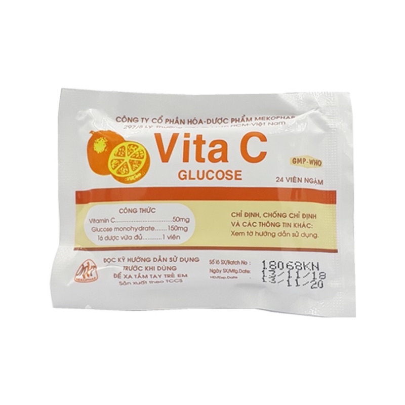 Kẹo Vita C Glucose bổ sung vitamin C cho cơ thể giúp tăng sức đề kháng (date 2023) | Thế Giới Skin Care