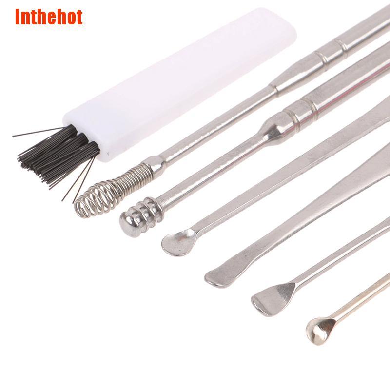 Set 7 Dụng Cụ Lấy Ráy Tai Bằng Inox Chất Lượng Cao
