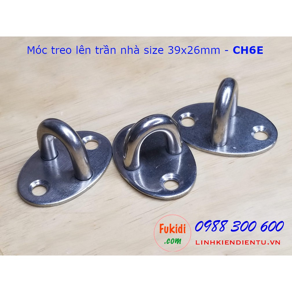 Móc treo quạt trần, treo đèn trang trí, treo xích đu, treo ghế đu size M6 - CH6E, CH6R