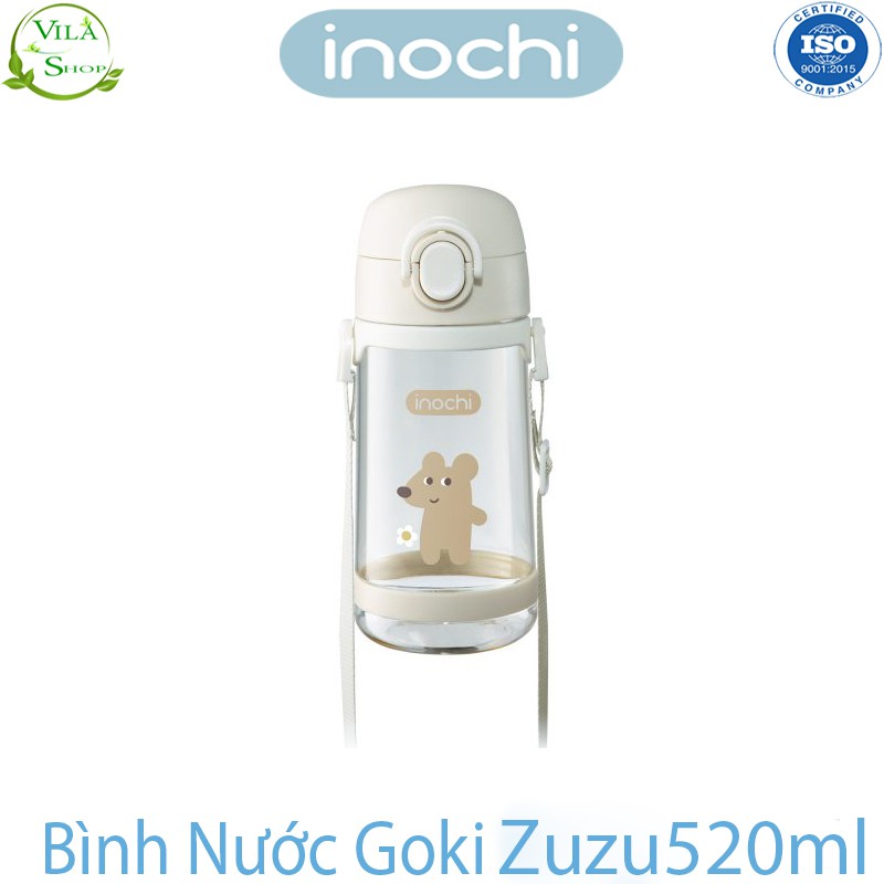 Bình Nước Cho Bé, Bình Nước Cao Cấp Chính Hãng Goki Zuzu 520ml Inochi Đạt Tiêu Chuẩn Xuất Nhật Châu Âu Eu