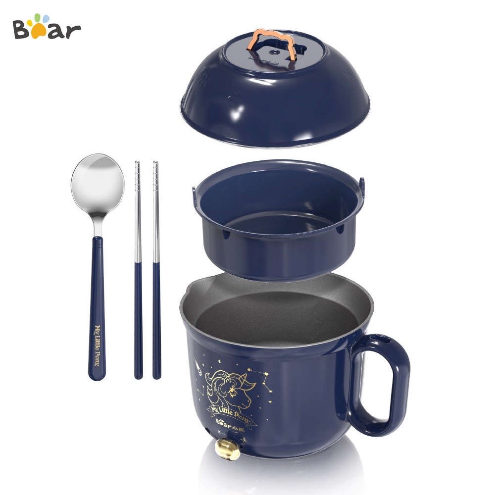 Nồi nấu đa năng mini Bear DRG-E12A1 dung tích 1.2L, công suất 600W, bảo hành 18 tháng