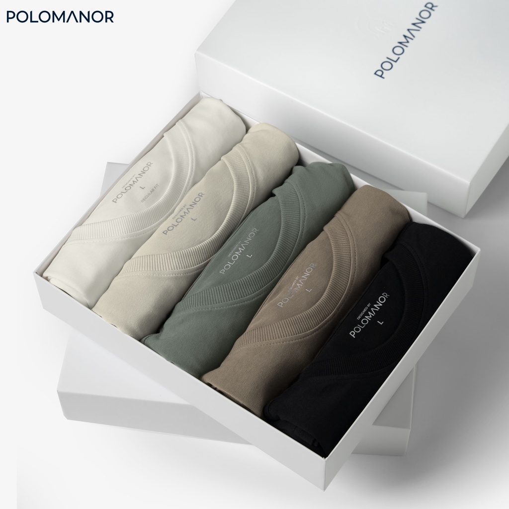 Áo thun nam cổ tròn in POLOMANOR vải cotton Cosi 100% cao cấp, nam tính, trẻ trung, thanh lịch #1
