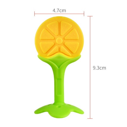 Thanh gặm mọc răng cho trẻ sơ sinh bằng silicone thiết kế hình trái cây NS-01