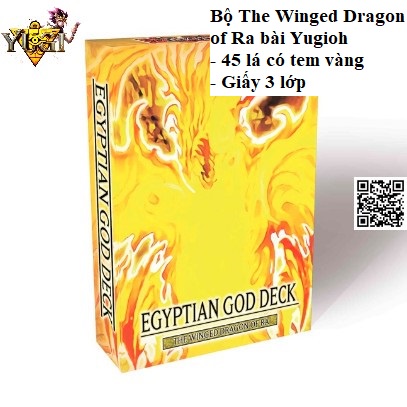 Bộ The Winged Dragon of Ra bài Yugioh 45 lá có tem vàng giấy 3 lớp Anime vui trò chơi 1802-4