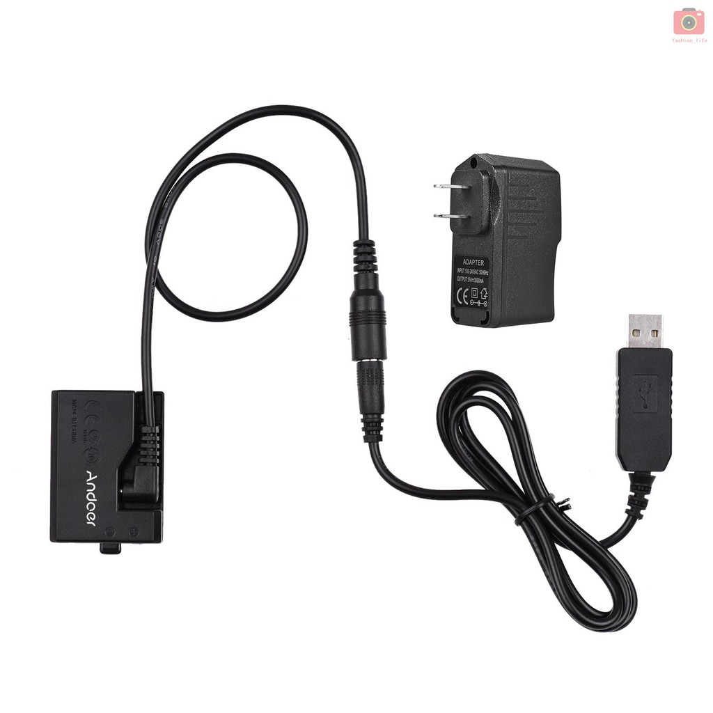 Bộ Thiết Bị Chuyển Đổi Nguồn Điện Dc 5v Usb Cho Máy Ảnh Canon Eos Rebel T3 / T5 / T6 / T7 / T100 / Kiss X50 / Kiss X70 / 1100d / 1200d / 1300d / 2000d / 4000d