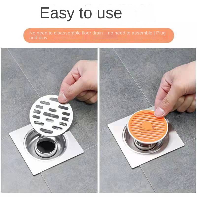 Nắp Đậy Cống Thoát Nước Sàn Nhà Vệ Sinh Tự Động Khử Mùi Chống Mùi Hôi Tiện Dụng