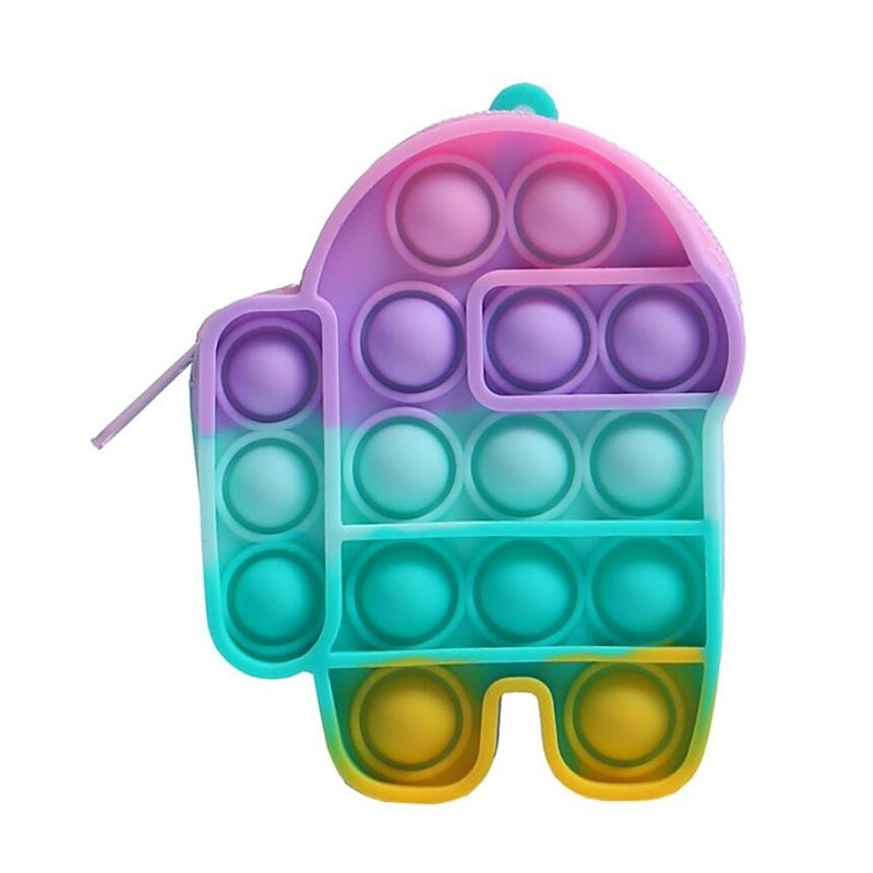 (MỚI) Ví silicon mini đựng tiền xu hình búp bê hoạt hình dễ thương